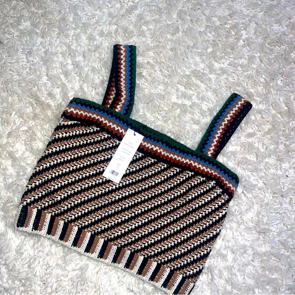 NWT Veronica Beard Livina Crochet Tank Top Sz M - Picture 5 of 6